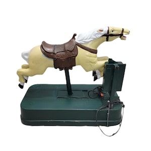 Vintage Coin Operated Carousel Horse Ride