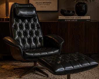 MCM George Mulhauser Mr. Chair Lounge Chair and Ottoman