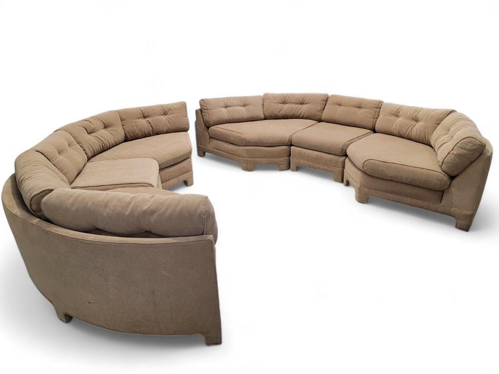 Sofa Cover Curved Sectional
