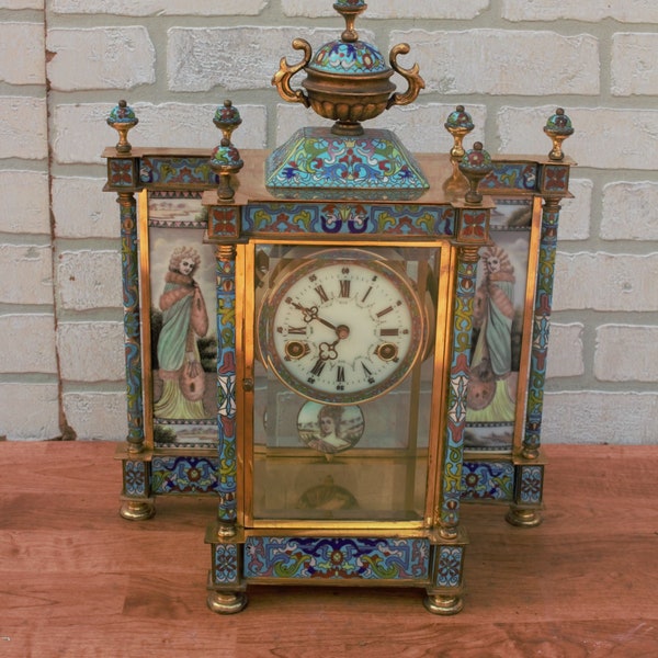 Wind up Chiming Wall Clock Etsy