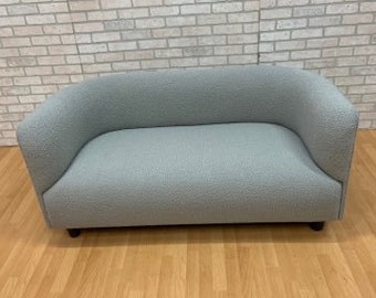 Mid Century Modern Ligne Roset Korina Sofa Newly Upholstered in Grey Boucle