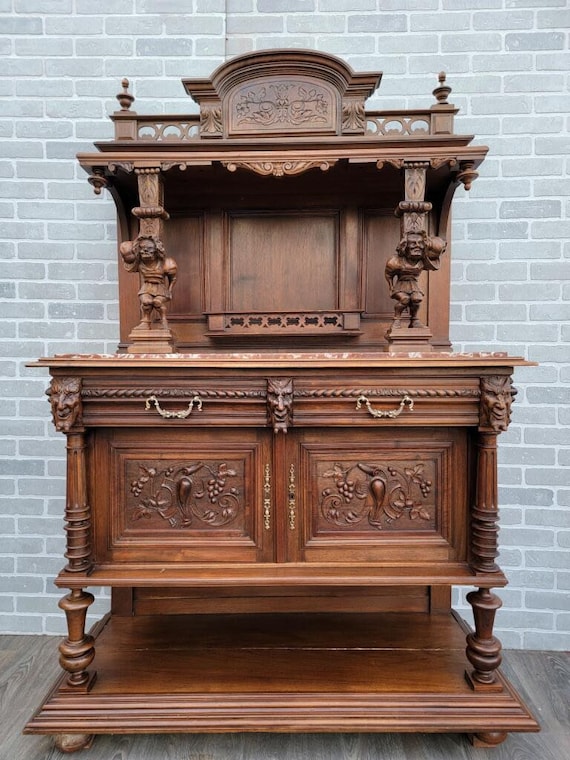 Walnut buffet sale server