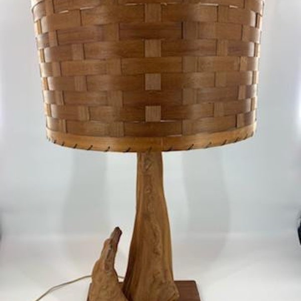 Mid Century Modern Sculptural Cypress Root Table Lamp