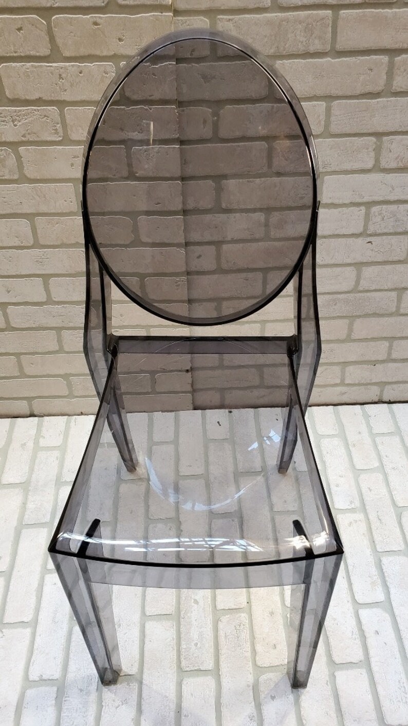 Victoria Ghost Smoke Chair by Philippe Starck for Kartell Etsy