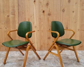 Mid Century Modern Thonet Bent Plywood Side Chair - Set of 4