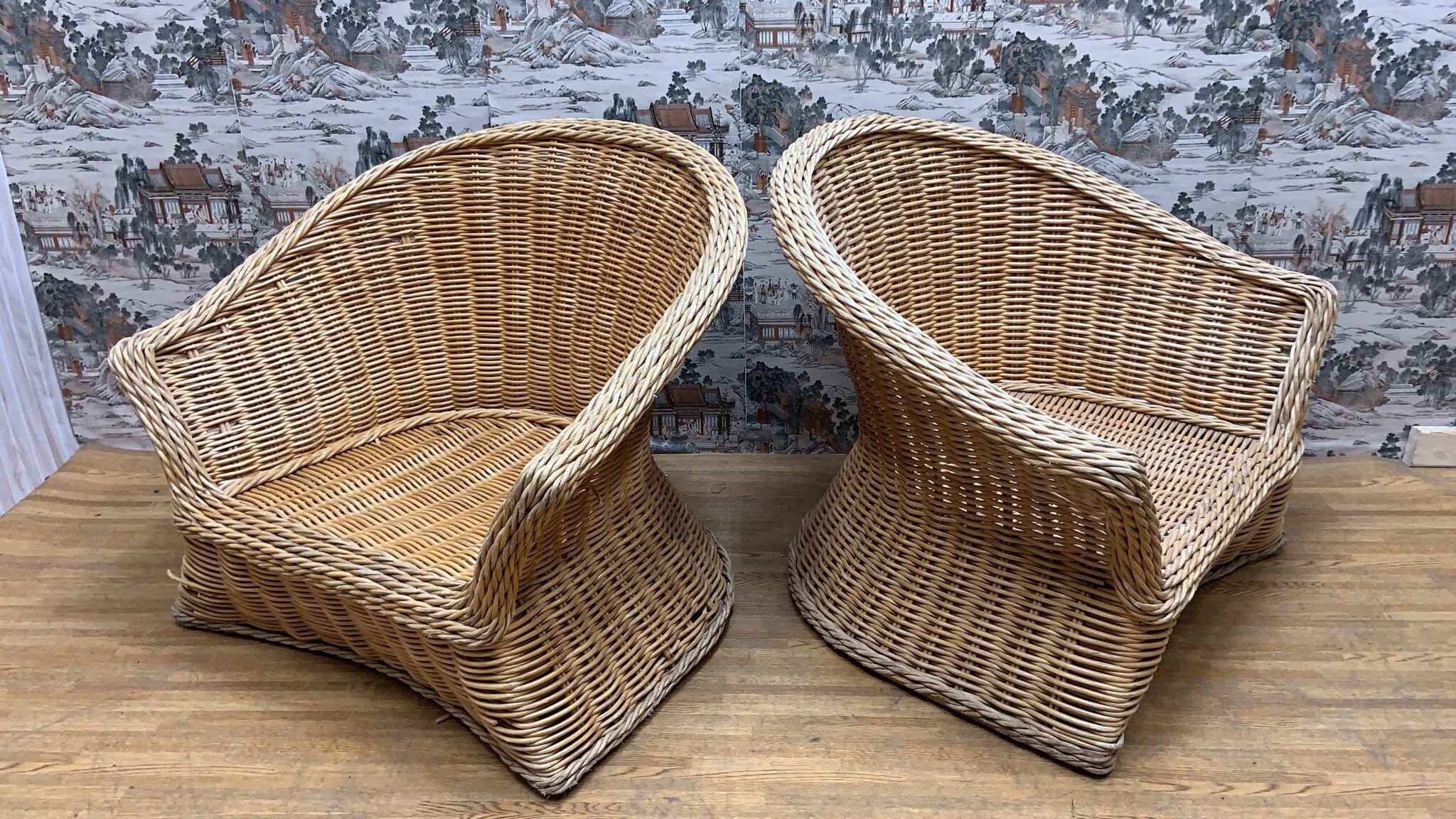 Wicker tub chairs for sale new arrivals