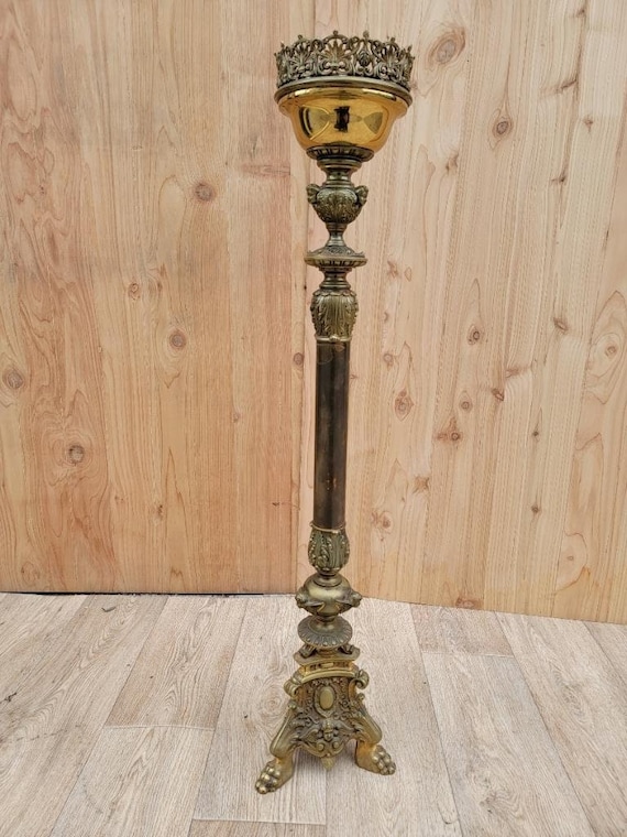 A 17th Century French Bougeoir d'Eglise or Church Candlestand A 17th Century French Bougeoir d'Eglise or Church Candlestand