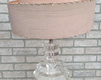 Mid Century Modern Lucite Table Lamp