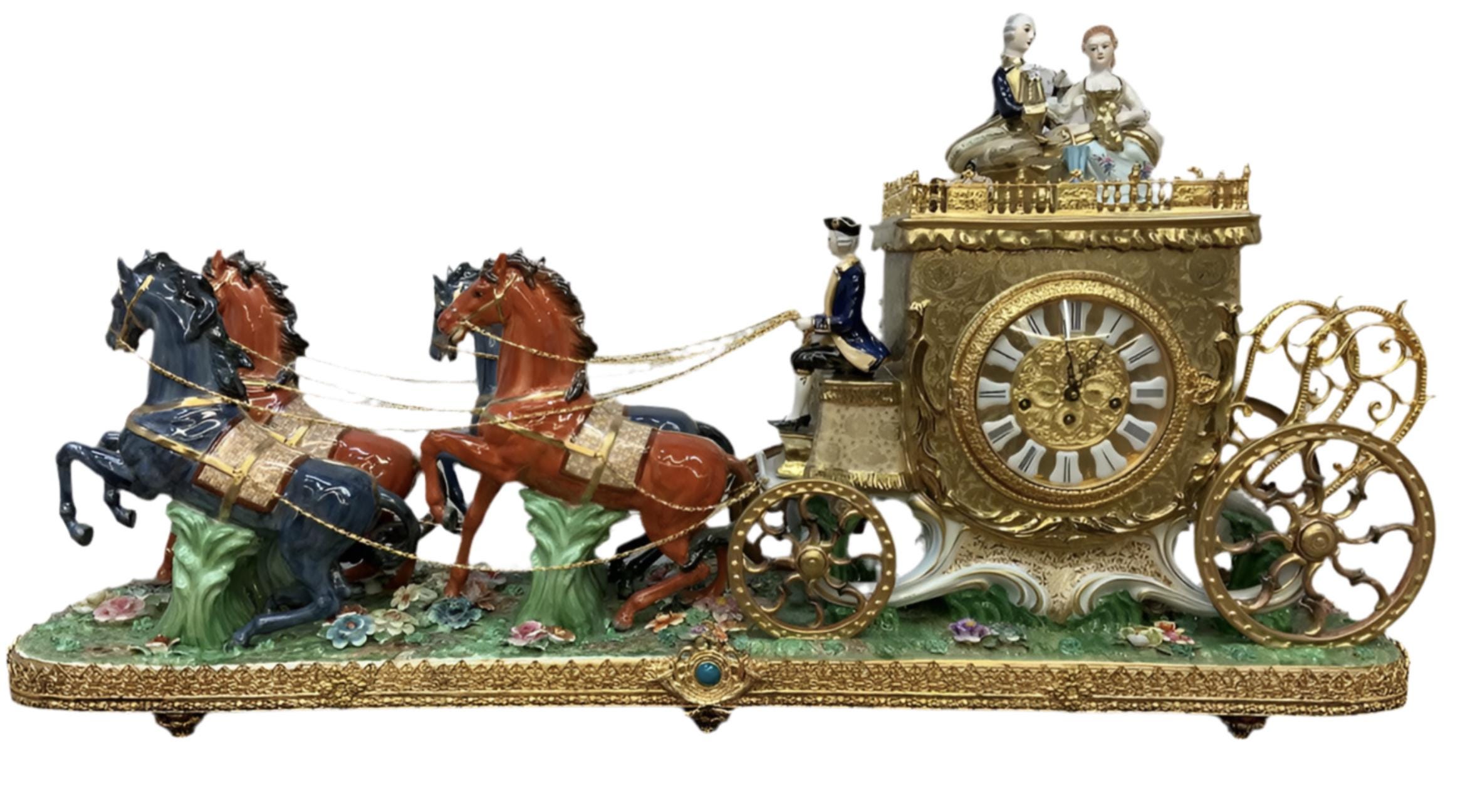 Antique Franz Hermle Monumental Capodimonte Style Vienna Porcelain