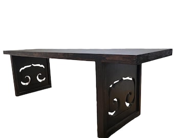Vintage Shanxi Province Elm Calligraphy Table
