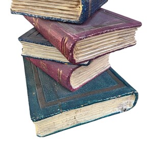 Vintage Faux Stacked Book Side Table image 7