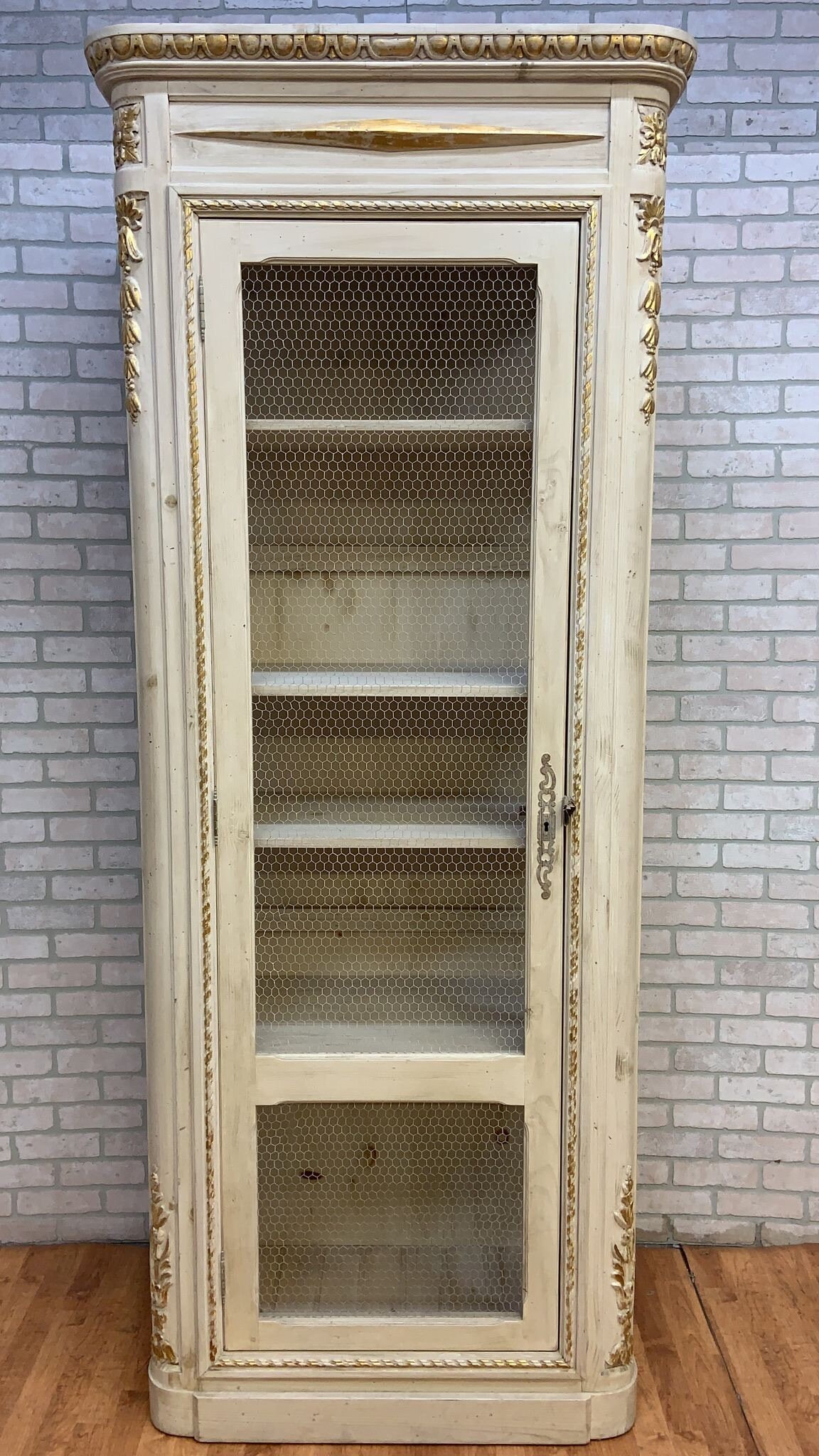 White armoire 2024 with glass doors