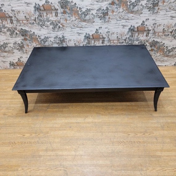 Restoration hardware black coffee table deals