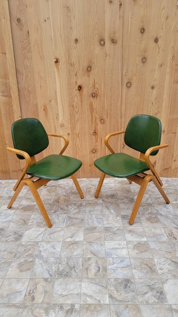 Mid Century Modern Thonet Bent Plywood Side Chair - Set of 4