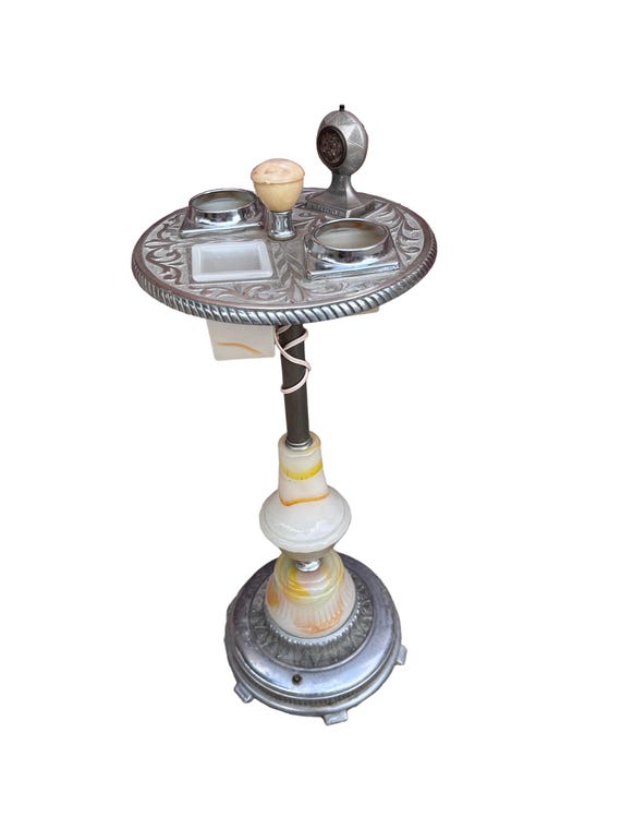 Vintage Art Deco Floor Smoking Stand Ashtray