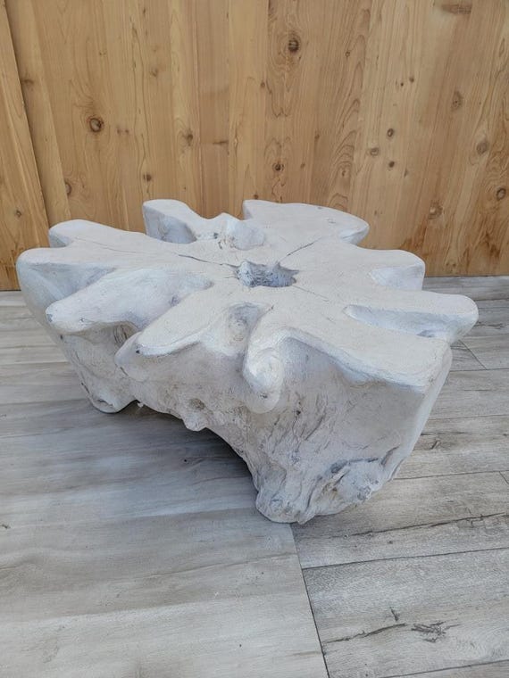 Bleached root coffee table discount