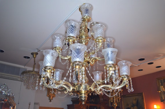 Vintage victorian chandelier deals