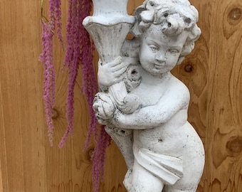 Vintage Neoclassical Cherub/Putti Garden Statue