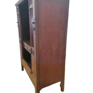 Antique Shanxi Province Red Elm Cabinet image 5