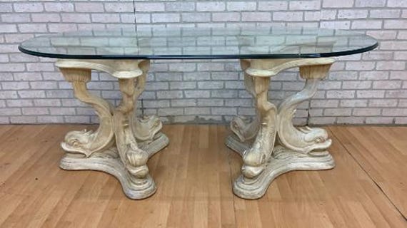 Hollywood Regency Figural Console Table