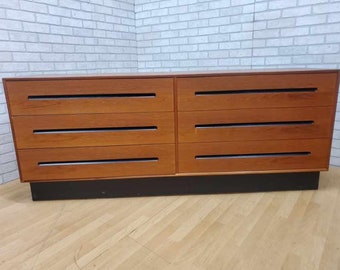 Mid Century Modern 6 Drawer Teak Dresser By Westnofa