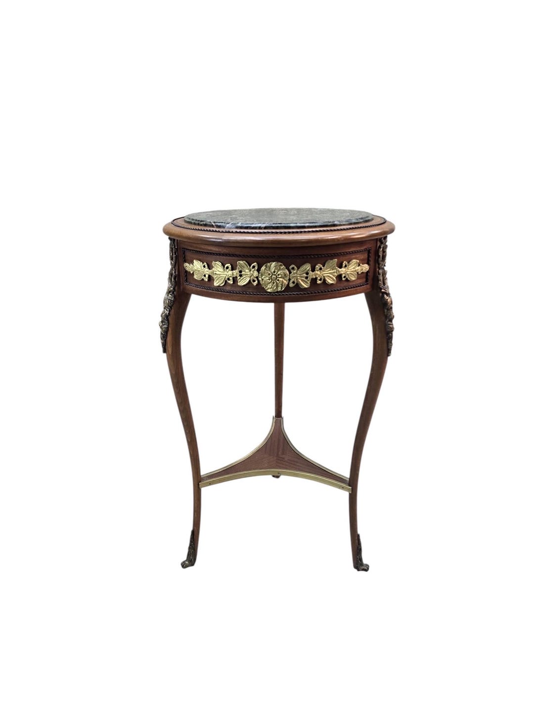 Vintage French Louis XVI Style Marble Top Gueridon Side Table - Etsy