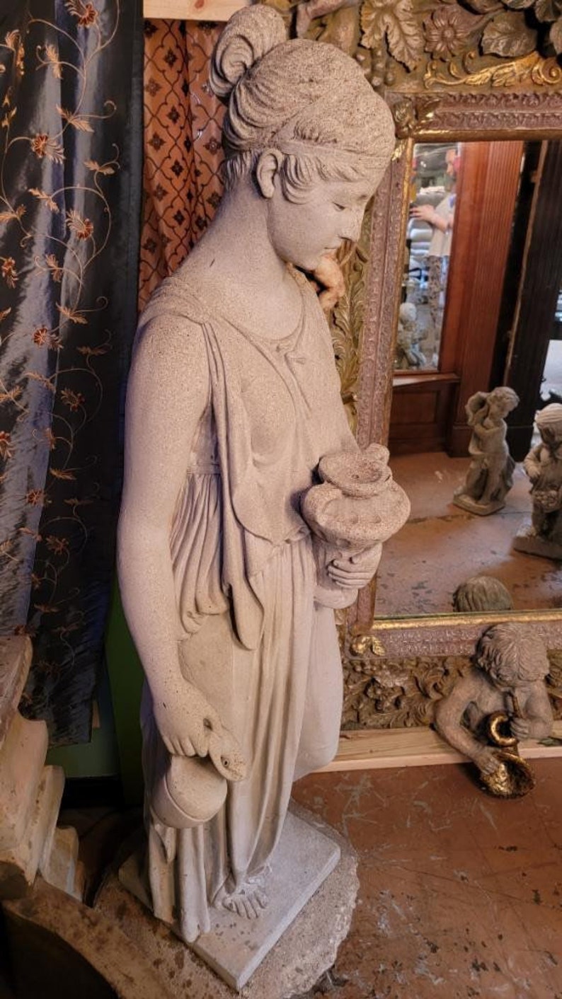 Vintage Garden Statue of Diana Etsy