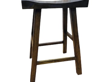 Taburete antiguo de olmo de la provincia de Shanxi