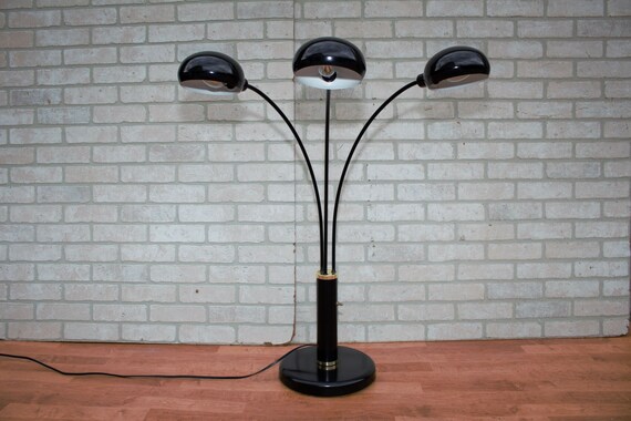 Black mid century table lamp best sale