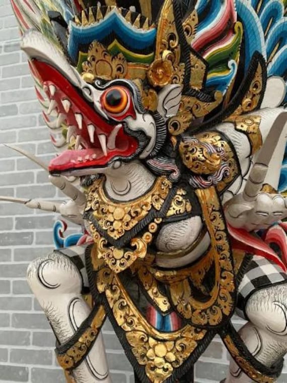 ヒンドゥー教の神ガルーダのアンティーク木彫り彫刻 - Etsy 日本
