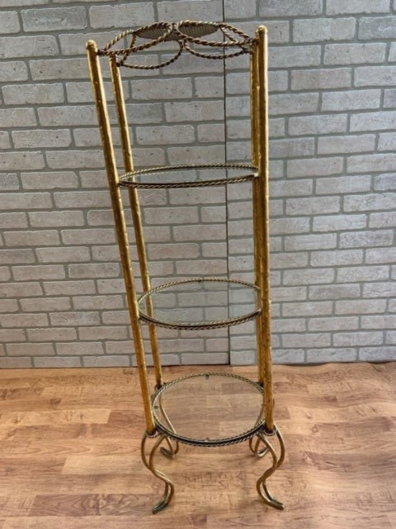 Hollywood Regency Italian Rope Etagere Display Stand Etsy UK