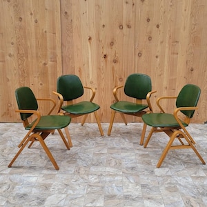 Mid Century Modern Thonet Bent Plywood Side Chair - Set of 4