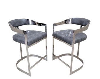 Vintage Modern Bar Stools - Pair