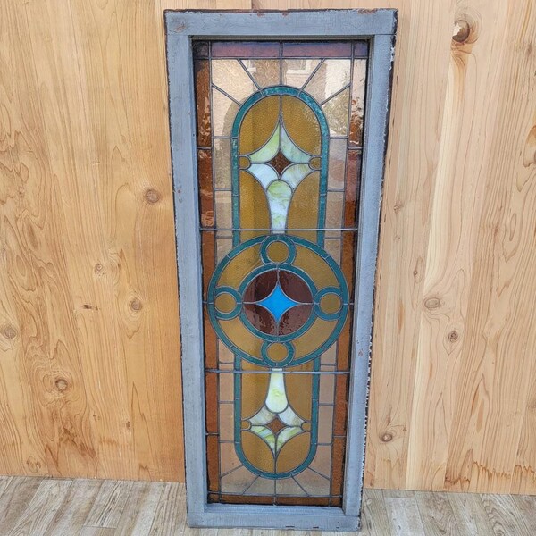 Antique Stained Glass Window Etsy