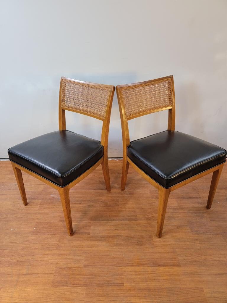 Mid Century Modern Cane Dining Chairs for Drexel Set of 6 Etsy