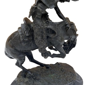 Vintage Rattlesnake by Frederic Remington Sculpture Statue
