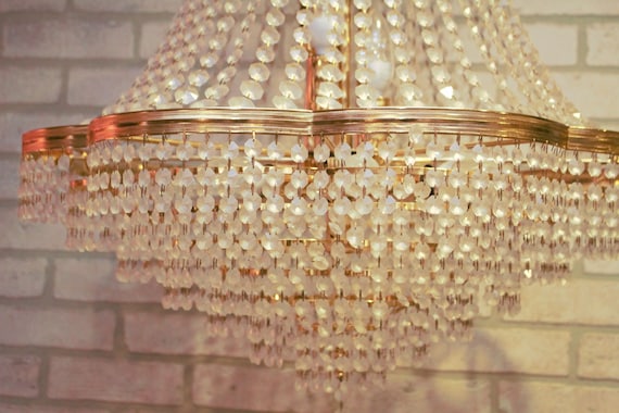 Vintage Swarovski Crystal Chandelier Hong Kong Vintage Swarovski Crystal Chandelier, Swarovski Crystal Classic Chandelier Light In Golden Brown