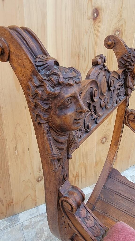 アンティーク イタリア ルネサンス リバイバル 彫刻装飾