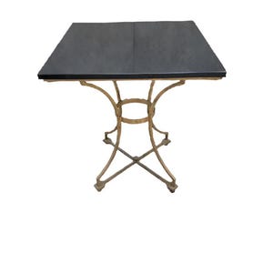 Antique French Marble Top Bistro Table