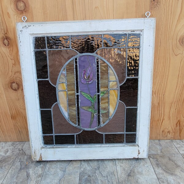 Antique Stained Glass Window Etsy