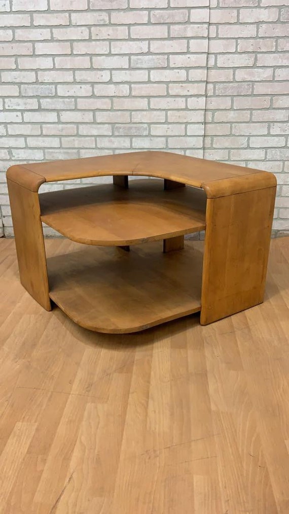 Mid Century Modern Heywood Wakefield 3 Tier Corner Table - Etsy