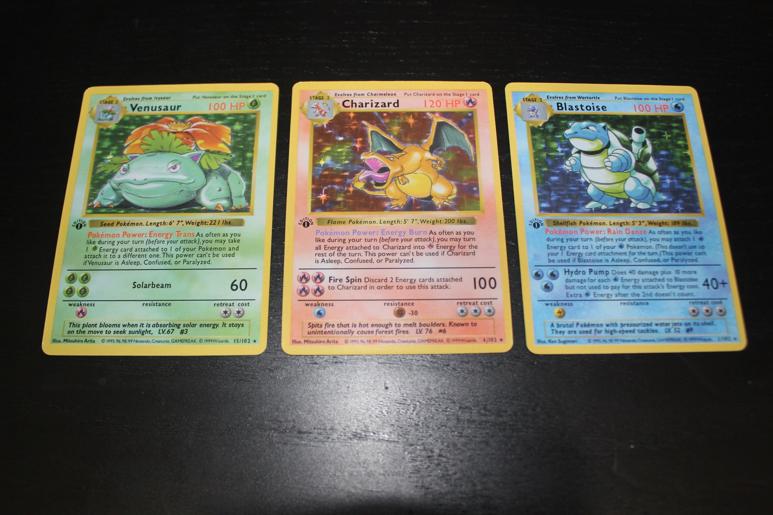 1st Edition Shadowless Charizard Blastoise Venusaur | Etsy