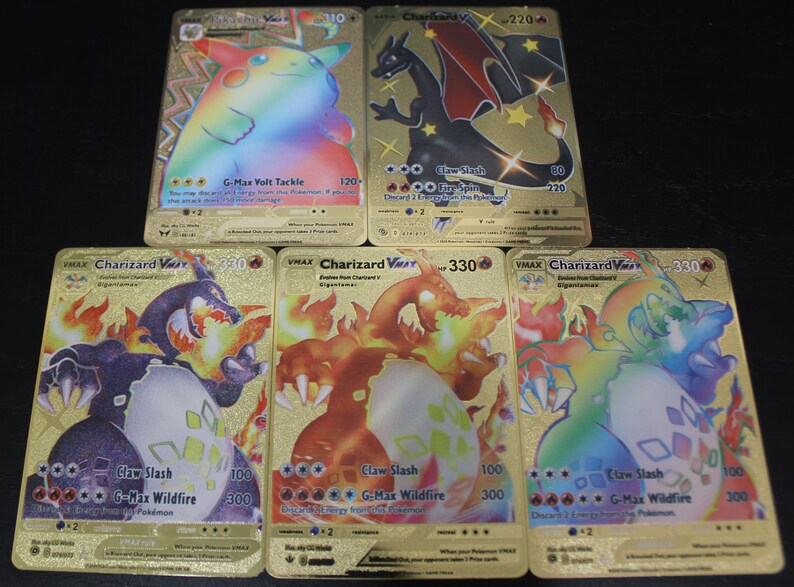 Pokemon Charizard VMAX Pikachu VMAX arcenciel charizard Etsy