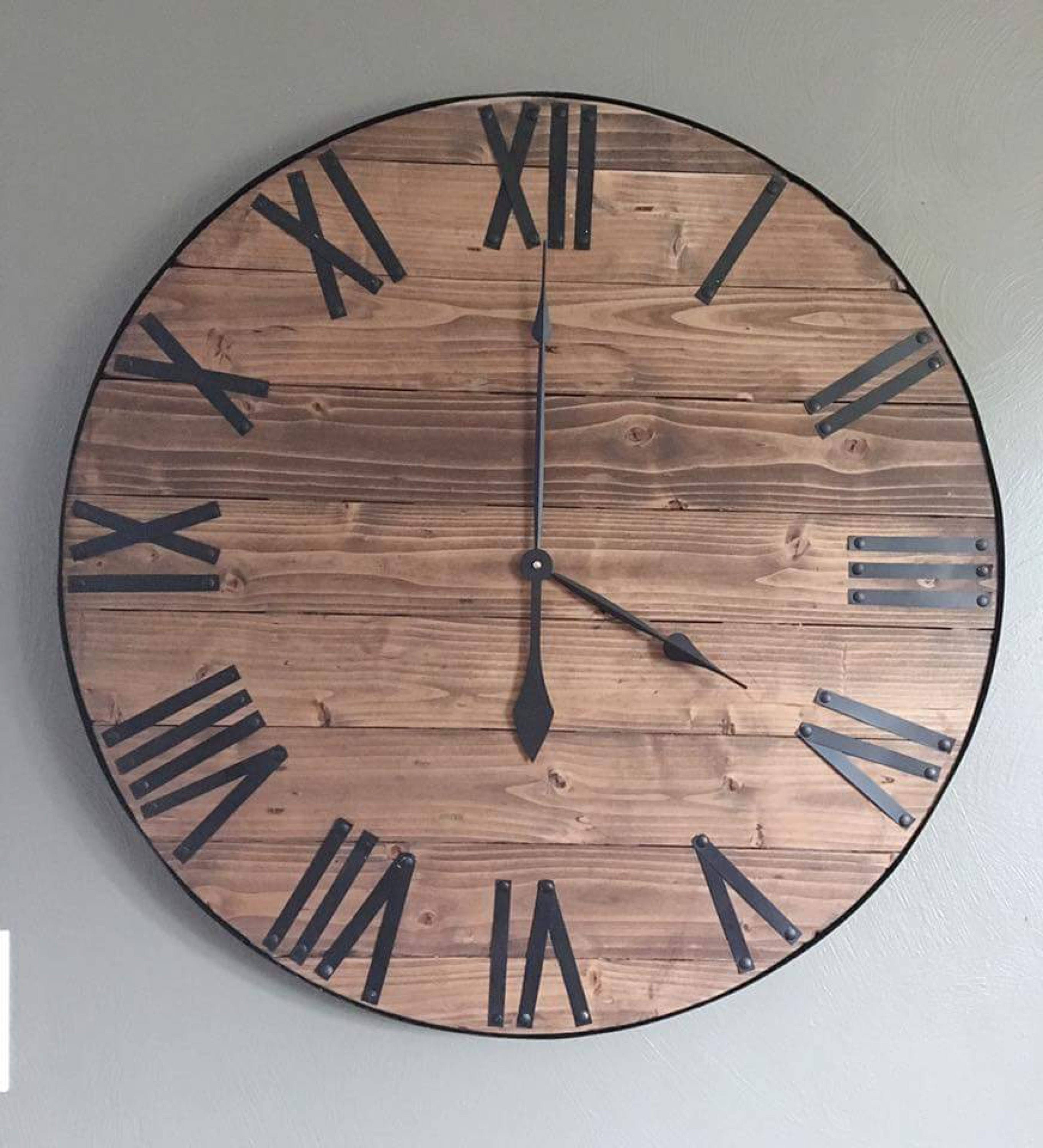 30"" Large Farmhouse Clock Etsy