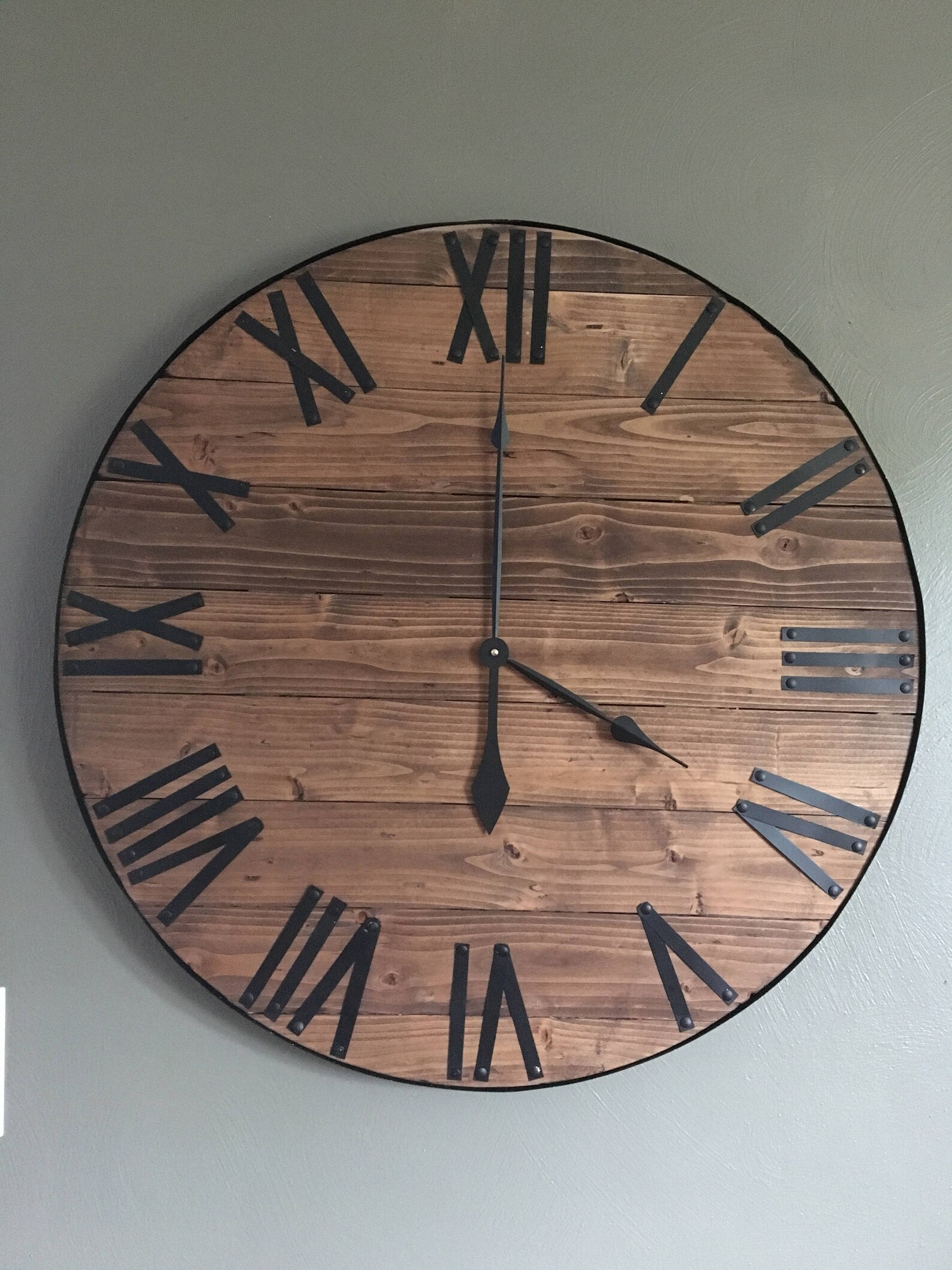 24 Large Farmhouse Wall Clock Farmhouse Style Large Etsy