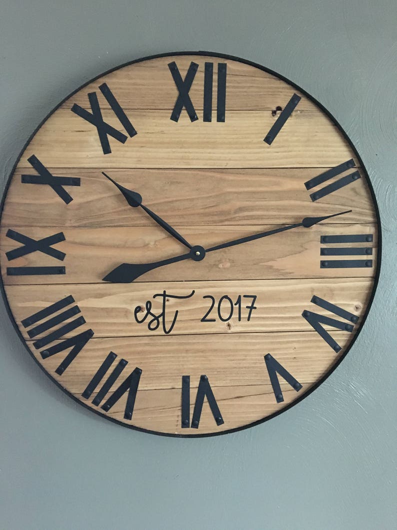 30 Clock Housewarming Gift Personalized Wall Clock Etsy