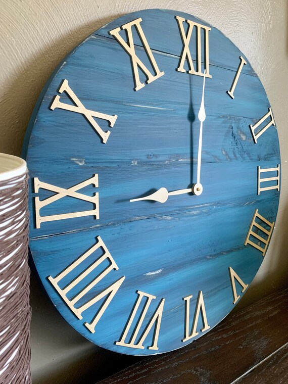 Reloj artesanal madera rustica hot sale