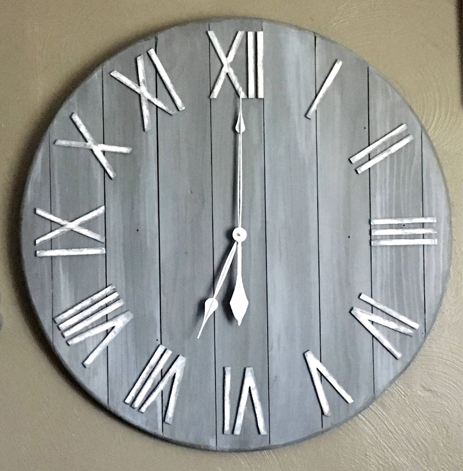 30 Large Wall Clock Farmhouse Clock Farmhouse Decor Etsy