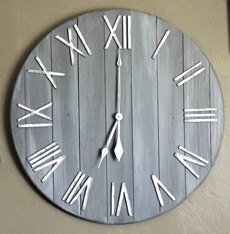 30 Large Wall Clock Farmhouse Clock Farmhouse Decor Etsy