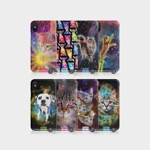 Tirita Hard Phone Case Space Dogs Sphynx Cat Pets Nebula Chihuahua for iPhone 12 5 5s SE 6 6s 7&8 + X Xs 11 Samsung Motorola LG Huawei HTC